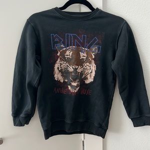 Anine Bing Kids black tiger sweatshirt